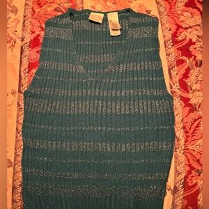 Calvin Klein Teal Sleeveless Sweater